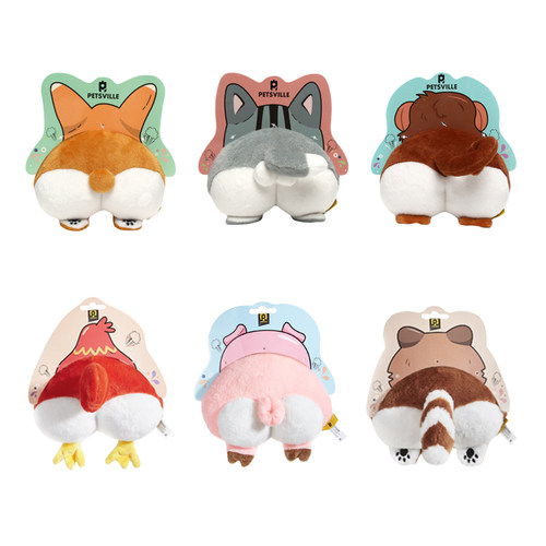 派思维放屁柯基毛绒发声狗狗玩具