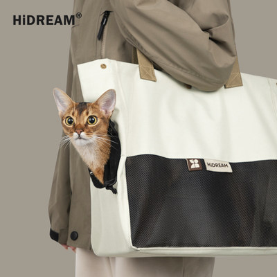 HiDREAM猫包外出便携单肩帆布