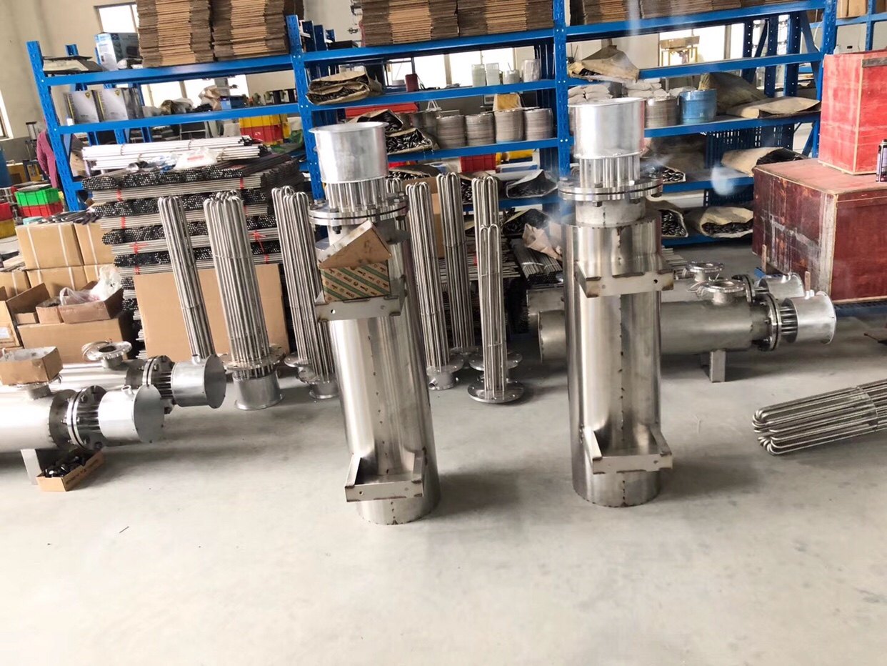 空气干烧工业管道加热器氮气气体加热液体水热导油循环加热器定制