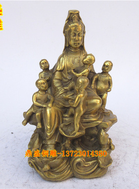 吉祥黄铜保平安多子多福工艺品