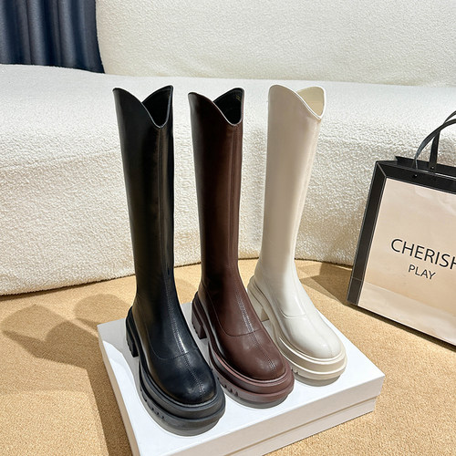 【送运费险现货现发】真皮长靴