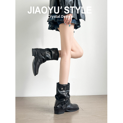 【牛皮版*现货~马上发】裤管靴