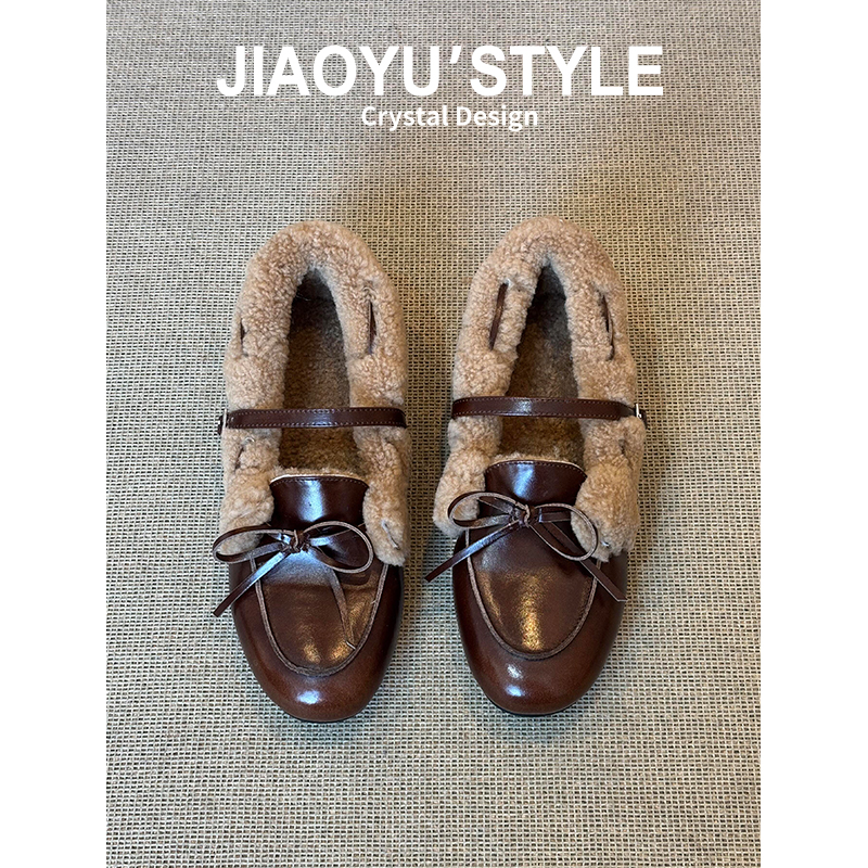 现货！！【免费试穿】牛皮单鞋