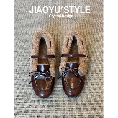 现货！！【免费试穿】牛皮单鞋