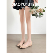 骄屿内增高7CM玛丽珍鞋 法式 经典 真皮 方扣2025复古晚风小个子单鞋