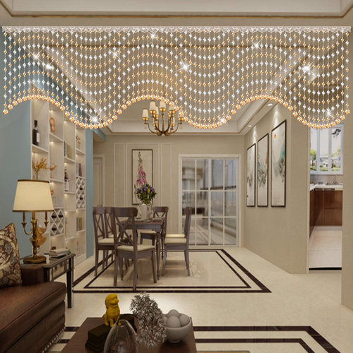 水晶珠帘客厅隔断装饰帘玄关门帘