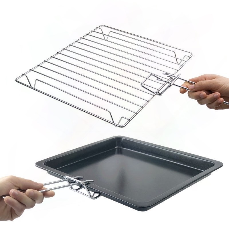 电烤箱通用取盘器取网器取物夹隔热手柄托盘手柄烤盘夹烤箱烤夹