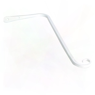 12英寸 锻铁悬挂植物支架 墙钩 适用于鸟类喂食器灯笼风铃 黑色室