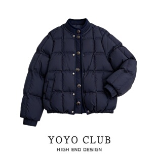 品牌折扣云朵泡芙单排扣棉服女2026大码 宽松保暖百搭面包服外套潮