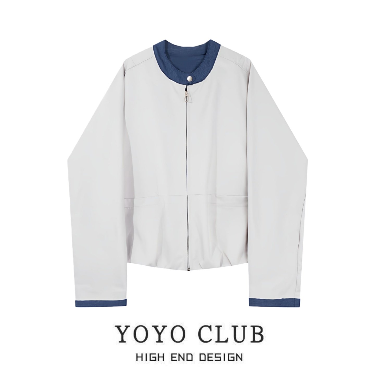 品牌折扣简约立领拉链短外套女2026大码胖MM显瘦撞色拼接冲锋衣潮,女装/女士精品,短外套,淘宝优惠券,粉丝福利购,淘宝优惠卷