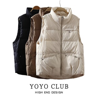 时尚 品牌折扣胖MM大码 韩版 时髦洋气马夹2025新款 纯色外套女潮 秋季