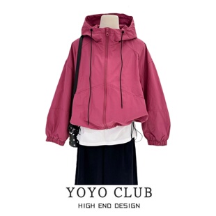 流行外套潮 高级感时尚 品牌折扣韩系洋气百搭冲锋衣女2026春季 大码