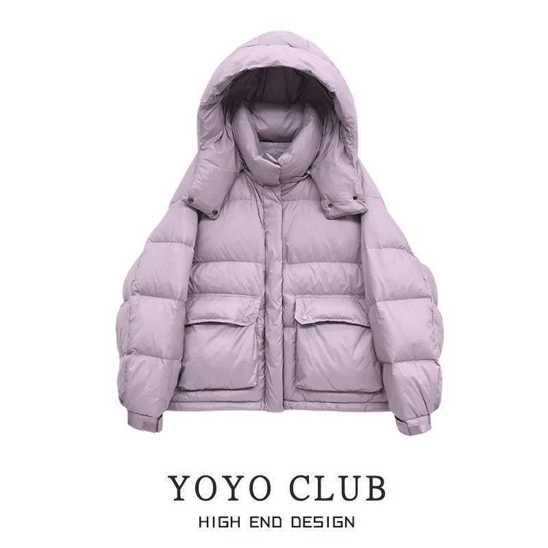 冬装胖mm保暖短款羽绒棉袄外套潮