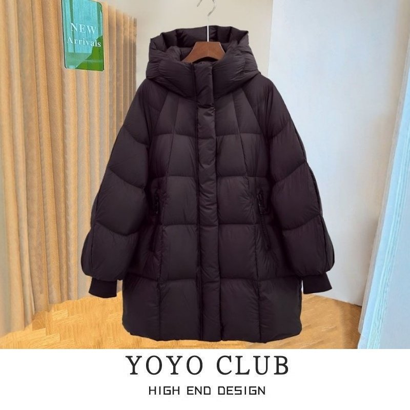 品牌折扣胖MM美式时尚简约连帽羽绒棉服2025新款宽松休闲女装外套,女装/女士精品,棉衣/棉服,淘宝优惠券,粉丝福利购,淘宝优惠卷