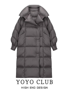 品牌折扣胖MM韩版中长款连帽棉服女2025秋冬季遮屁股洋气面包服女