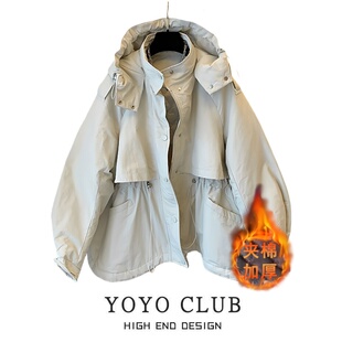 棉衣2026宽松设计感棉袄外套女潮流 百搭时尚 品牌折扣胖MM大码 韩版