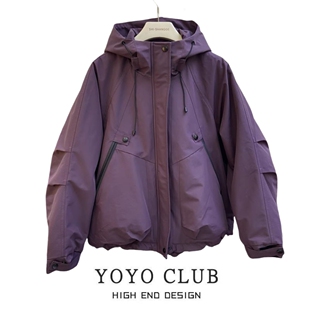 休闲外套2026连帽冲锋衣女显瘦百搭宽松风衣 美式 品牌折扣秋季 新款