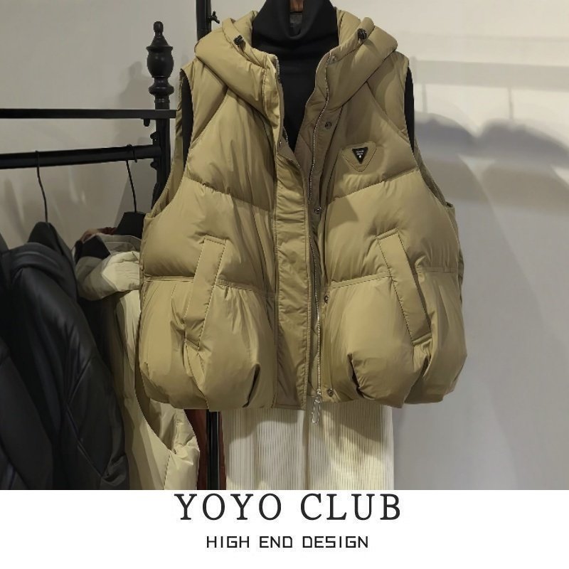 品牌折扣胖MM秋冬外穿时髦洋气2025秋冬季新款保暖坎肩马夹外套女