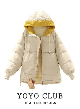 商场品牌撤柜折扣大码女装冬季加厚羽绒棉服女宽松棉衣棉袄外套女