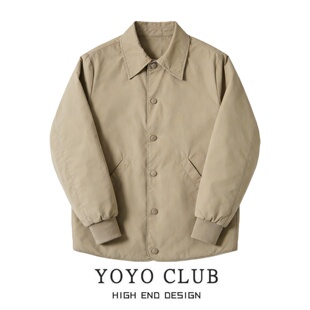 品牌折扣休闲风翻领纽扣短外套女2026春季 百搭高级感通勤外套 大码