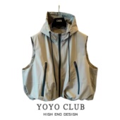 大码 品牌折扣韩式 休闲洋气时髦马夹女2026春季 日常百搭连帽马甲潮