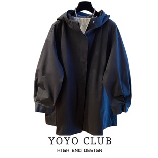 洋气高级感连帽外套 新款 品牌折扣胖MM韩版 百搭休闲冲锋衣2026春季