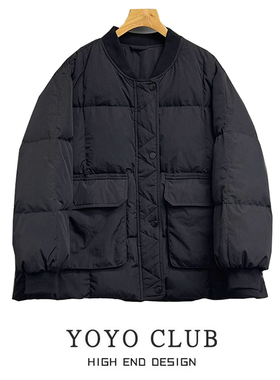 专柜品牌折扣大码冬季羽绒棉服女韩版宽松加厚棉衣棉袄面包服外套