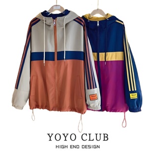 高级感运动冲锋衣女潮 百搭连帽外套2026春季 品牌折扣胖MM大码 时尚