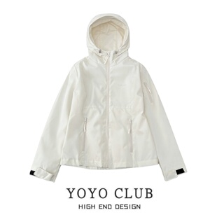 品牌折扣韩系宽松设计感冲锋衣女2026春季 胖mm百搭显瘦外套潮 大码