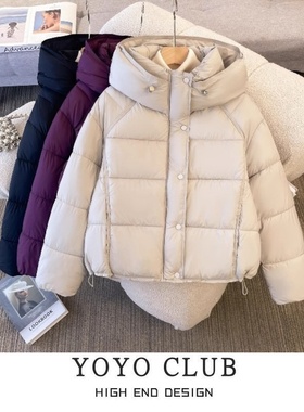 品牌折扣胖MM大码韩版休闲外穿坎肩棉衣2025冬季新款通勤风外套女