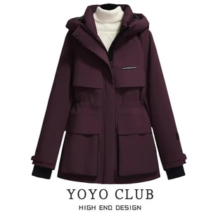 品牌折扣胖MM时尚百搭冲锋衣2026春韩版连帽宽松显瘦休闲外套女潮