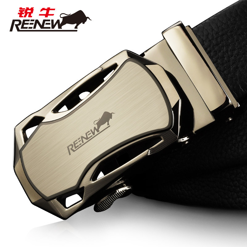 Men's belt The first layer cowhide automatic belt pure cowhide business affairs Youth waist belt giftin the Accessories/Leather belt/Hat/Muffler , Belt/Leather belt/Yaolian  category - from Buy2taobao.com to provide professional Taobao agent buy service