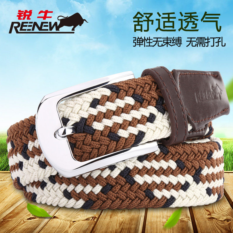 懒人腰带男款编织针扣青年休闲户外潮人少年学生弹力军训腰带女|msdalam kategori Aksesori/Belt kulit/Hat/Muffler, tali pinggang/tali pinggang kulit/pinggang - dari Buy2taobao.com untuk memberikan perkhidmatan ejen Taobao profesional membeli
