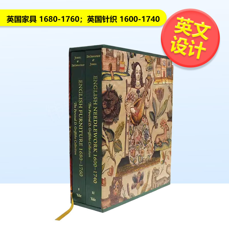 【预售】英国家具 1680-1760；英国针织 1600-1740英文综合设计进口原版外版书籍English Furniture 1680 - 1760; English Needle