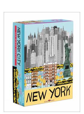 【现货】纽约市【500-Piece Puzzle】New York City英文文创拼图teNeues VerlagteNeues进口原版书9781623258863