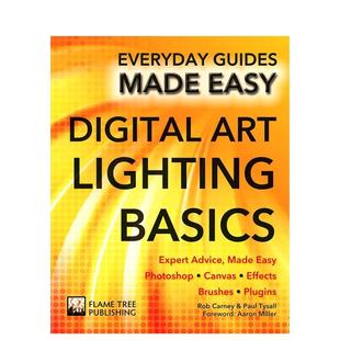 Art Lighting Tree进口原版 现货 书9781783613939 Flame 数字艺术照明基础Digital Miller平装 Basics英文生活综合Aaron