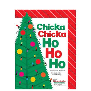【现货】奇卡奇卡嘣嘣嘣Chicka Chicka Ho Ho Ho英文儿童绘本节日庆典William Boniface精装6-9岁Beach Lane Books进口原版书
