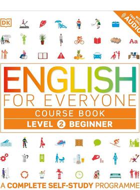 【现货】DK新视觉人人学英语 L2初级Course Book Level 2 Beginner英文语言学习DK软精装DK进口原版书9780241252697