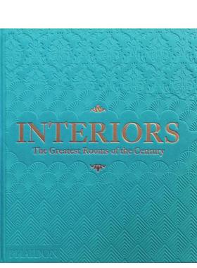 【现货】室内设计细数本世纪的伟大房间天蓝色天鹅绒封面Interiors英文室内设计空间与装饰精装Phaidon Press进口原版书