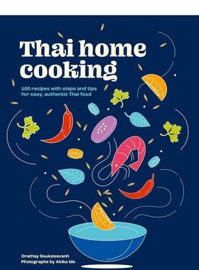 【预售】泰国家常菜食谱Thai Home Cooking英文餐饮 Orathay Souksisavanh 精装进口原版书Murdoch Books9781761500190
