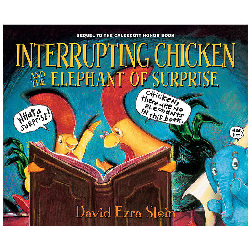 【现货】打断别人说话的小鸡与给人惊喜的小象英文儿童绘本虚构类进口原版外版书精装3-6周岁Interrupting Chicken and the Eleph