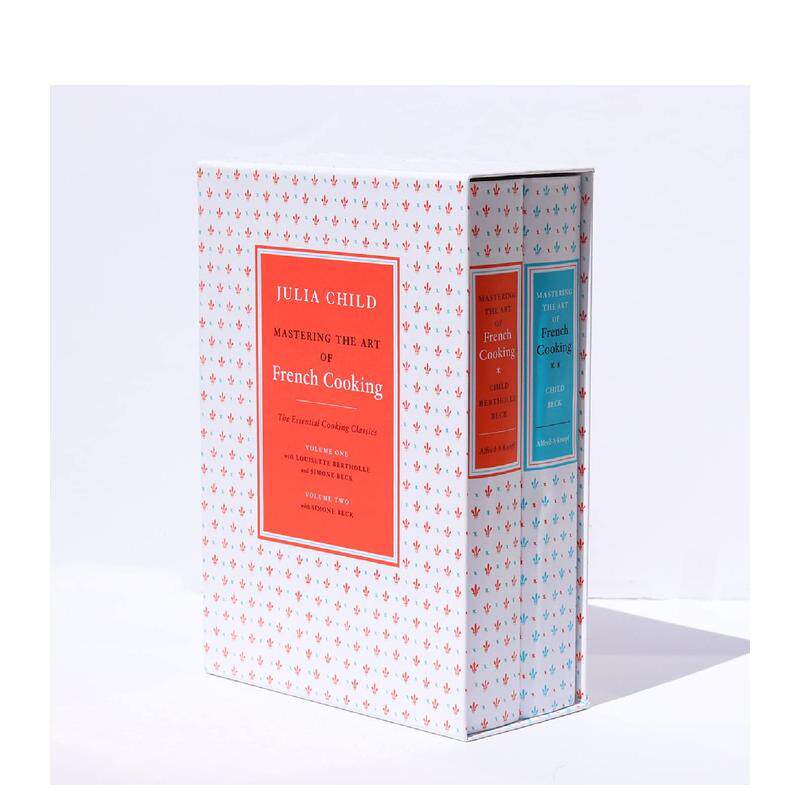【预售】掌握法式烹饪艺术2册盒装Mastering the Art of French Cooking 英文餐饮Julia Child进口原版书Knopf9780307593528