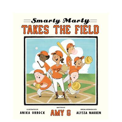 【预售】聪明的马蒂开战Smarty Marty Takes The Field英文儿童绘本人物传记精装进口原版书Amy Gutierrez Cameron