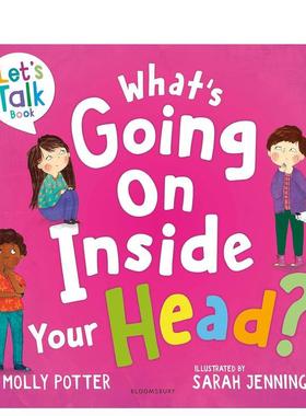 【现货】【一起谈谈吧】小脑袋里在想什么【Let's Talk】What's Going On Inside Your Head?英文儿童绘本自我认知情绪管理Molly