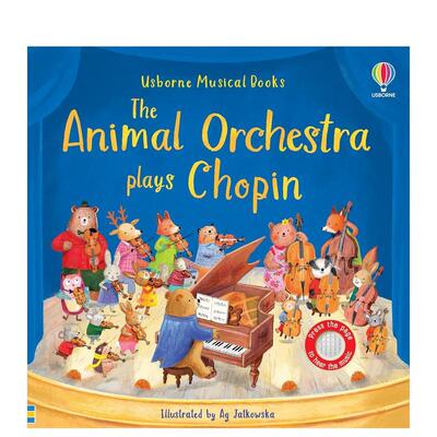 【现货】【有声书】动物乐团演奏肖邦【Sound Books】The Animal Orchestra Plays Chopin英文儿童趣味Sam Taplin纸板书Usborne c