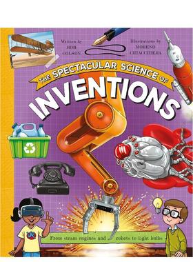 【现货】发明的壮观科学The Spectacular Science of Inventions英文儿童绘本知识百科Colson精装Kingfisher UK3-9岁进口原版书97