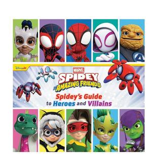 His Rando 蜘蛛侠与他 Wells精装 Friends英文儿童绘本IP系列Martha Amazing and 英雄与反派指南Spidey 神奇朋友蜘蛛侠 预售