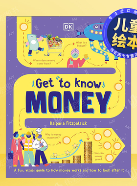 【现货】逐步了解：金钱英文儿童绘本职业认知财商管理进口原版外版书精装3-6周岁【Get to Know】Money Kalpana Fitzpatrick DK