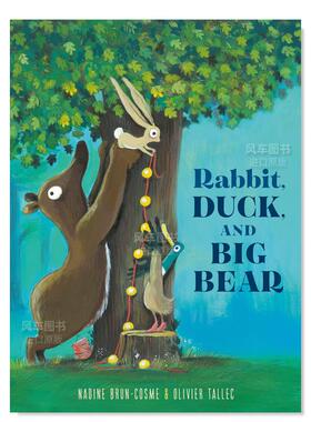 【预售】兔子鸭子与大熊英文儿童绘本人际关系进口原版外版书精装3-6周岁Rabbit， Duck， and Big BearNadine Brun-CosmeRandom H