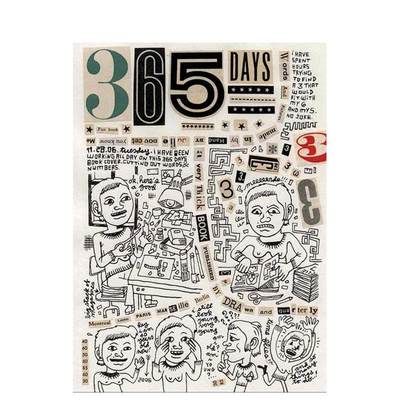 【预 售】365天：朱莉·杜塞的日记英文漫画图书进口原版书365 Days: A Diary by Julie Doucet精装Julie Doucet14岁以上Drawn and